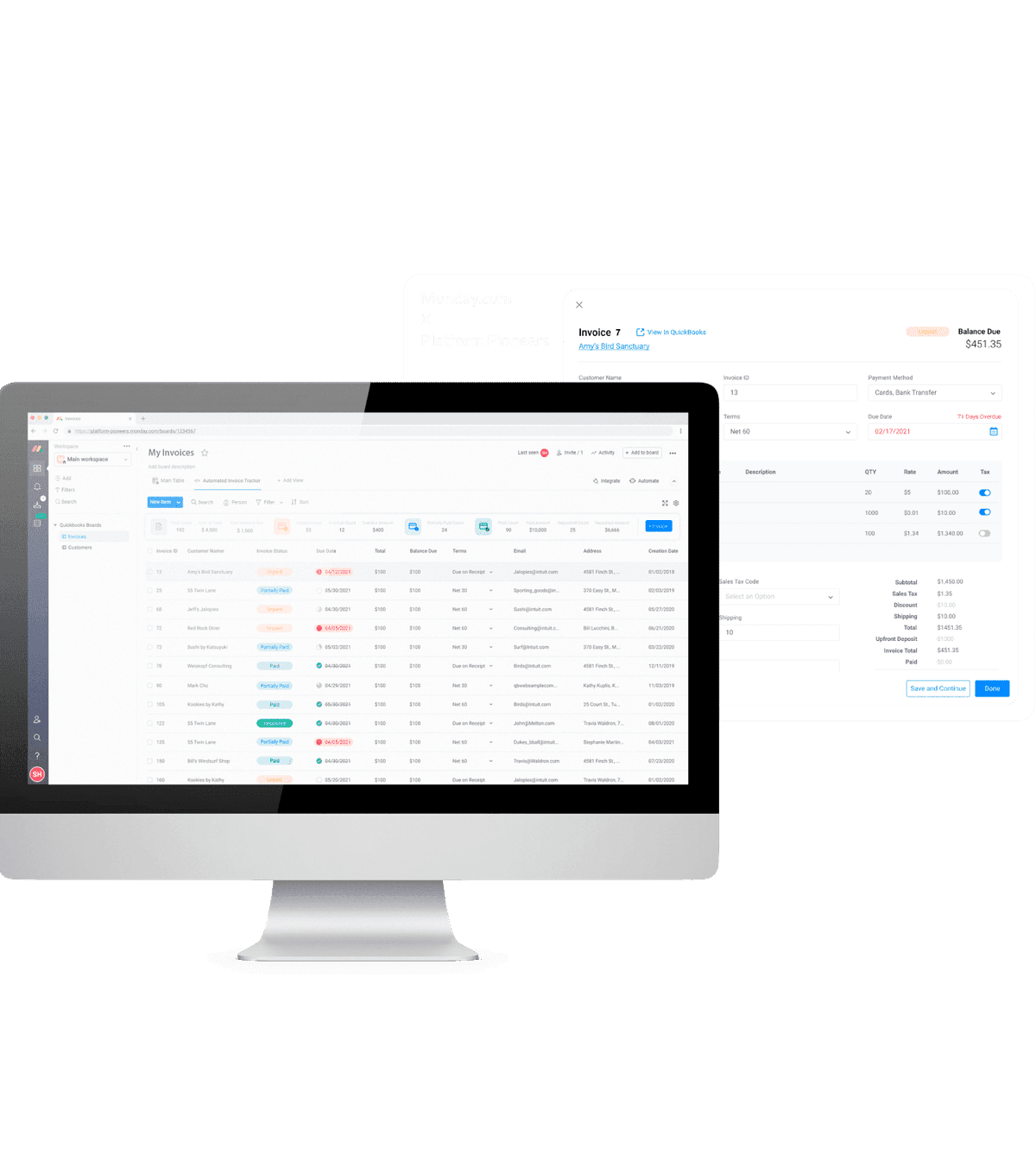Automated Invoice Tracker on Desktop